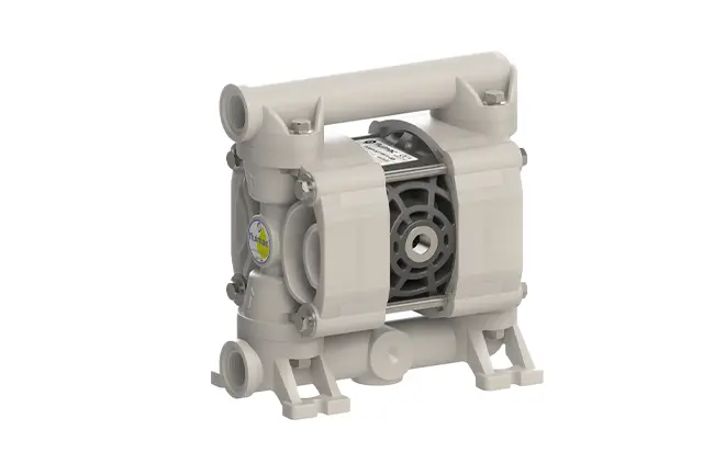 Bomba Neumática Fluimac PHOENIX P35 – 35 L/min – Polipropileno con Interior en PTFE